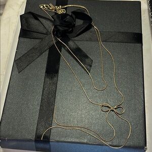 Sugarfix Goldtone Bow Two Strand Necklace